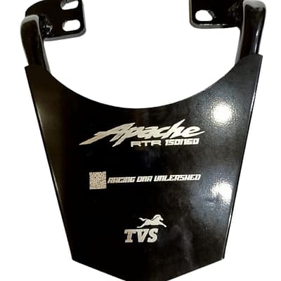 "Apache RTR Back Carrier durable and high-quality motorcycle Accessory for pillion & luggage support."