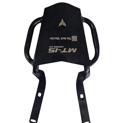 "MT-15 Back Carrier, durable and high-quality motorcycle Accessory for pillion & luggage support."