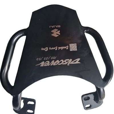 "Bajaj Discover Back Carrier durable and high-quality motorcycle Accessory for pillion & luggage support."