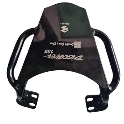 "Bajaj Discover 135cc Back Carrier durable and high-quality motorcycle Accessory for pillion & luggage support."