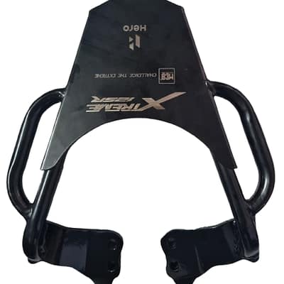 "Hero Xtreme 125R Back Carrier with Grabe durable and high-quality motorcycle Accessory for pillion & luggage support."