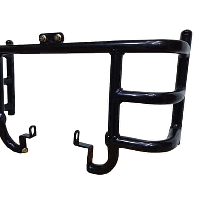 Heavy-duty Royal Enfield leg guard for superior protection and style.