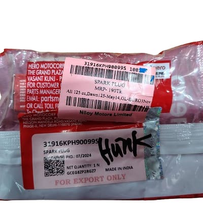 Hero 125cc Original Spark Plug for Glamour, Ignitor, and All 125cc Models