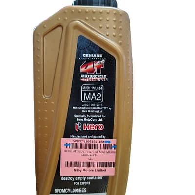 Hero MotoCorp Approved 10W-30 Engine Oil 900ml Bottle - Imported by Niloy Motors