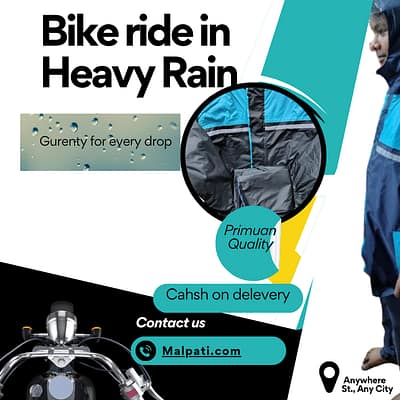 cover photo of raincoat for malpati.com design create by canva.com