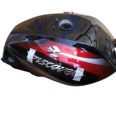 Bajaj Discover white engine 110/125cc Black Rad Fuel Tank – Premium Replacement Part