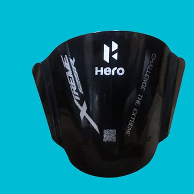 Hero Xtreme 125R Stainless Steel Visor – Premium Chrome-Finish Bike Accessory