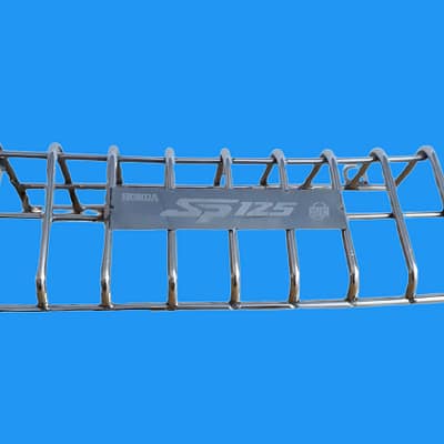 Premium stainless steel SS rod khacha for Honda SP 125 silencer protection