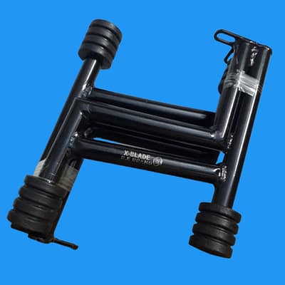 Honda X-Blade black color stainless steel big size Nagin bumper and leg guard premium motorcycle safety accessory.