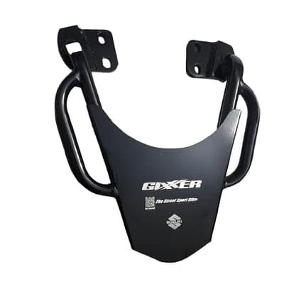 Premium quality handle back carrier for Suzuki Gixxer motorcycle – durable, stylish, and perfectly fitted for balanced luggage support.