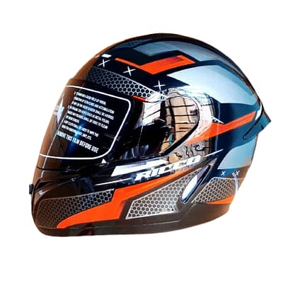 Vega black red DX helmet stylish modern motorcycle helmet with glossy finish and premium visor