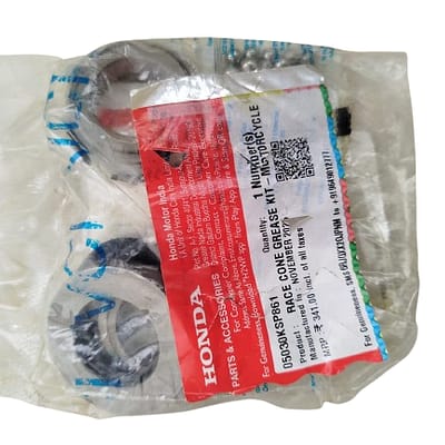 Honda Trigger Motorcycle Original Race Cone Grease Kit (Ball Racer Kit) Part ID 05030KSP861 OEM Steering Bearing Replacement